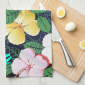 Hibiscus Hawaiian Tropische Floral Theedoek (Quarter Fold)