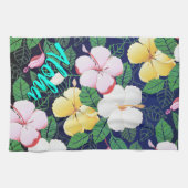 Hibiscus Hawaiian Tropische Floral Theedoek (Horizontaal)