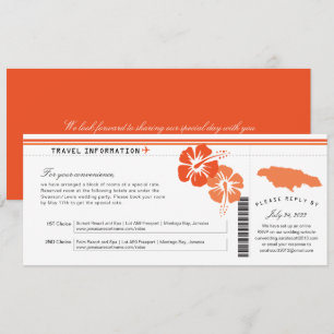 Hibiscus Jamaica Boarding Pass   Verhuizing Kaart