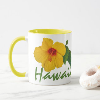 Hibiscus jaune Hawaii Mug