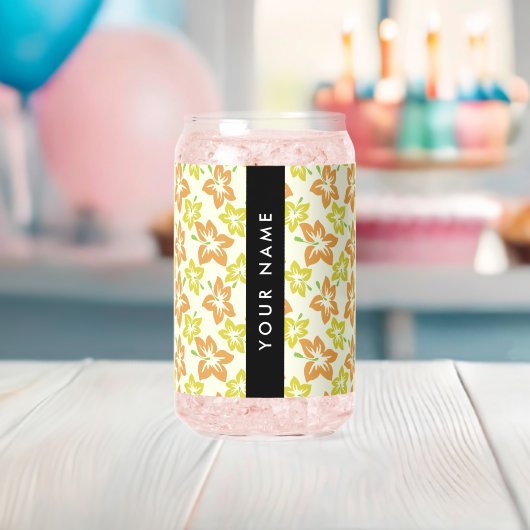 Hibiscus jaune, Hibiscus orange, Votre nom (Insitu (Baby Shower))