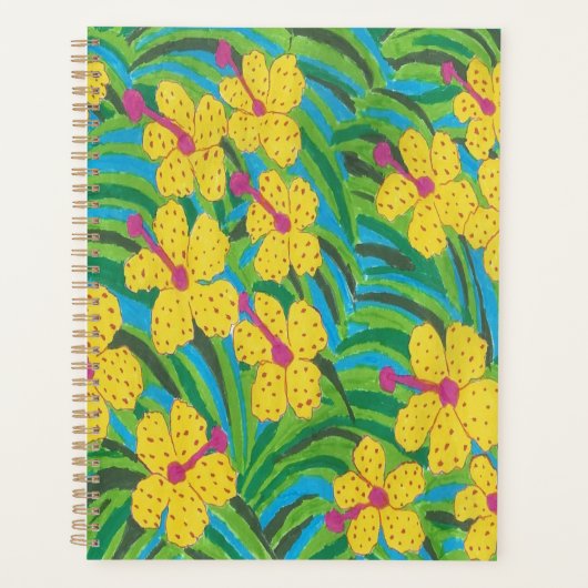 Hibiscus jaune Impression tropicale (Devant)