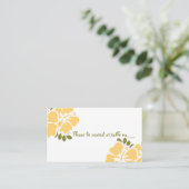 Hibiscus Jaune Mariage Table Cartes de Place (Debout devant)