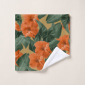 Hibiscus Jungle Rêve Feuille #3 #tropical #décorat (Gant de toilette)