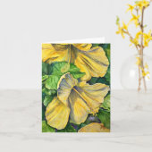 Hibiscus Kaart (Gele Bloem)
