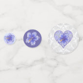 Hibiscus & kant BLAUW Confetti (Voorkanten)