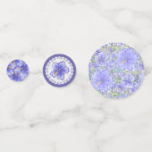 Hibiscus & kant BLAUW Confetti (Achterkanten)