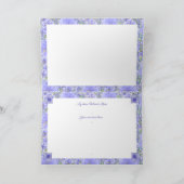 Hibiscus & kant BLAUW Kaart (Binnen)