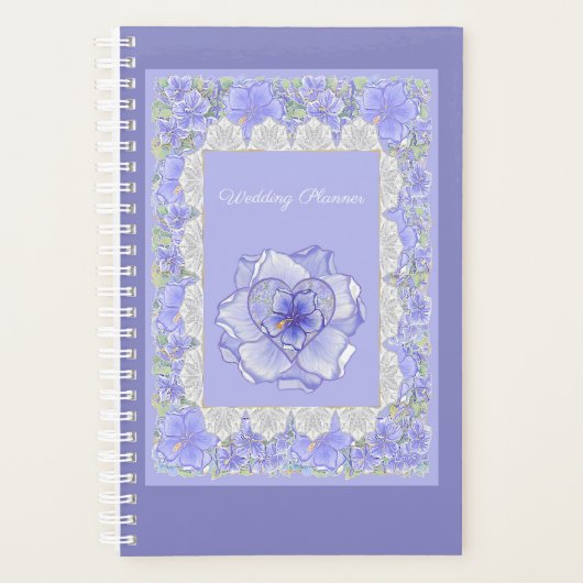 Hibiscus & kant BLAUW Planner (Voorkant)