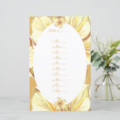 Hibiscus & kant GEEL (Staand voorkant)