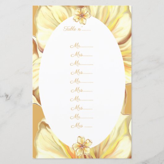 Hibiscus & kant GEEL (Voorkant)