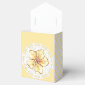 Hibiscus & kant GEEL Bedankdoosjes (Geopend)