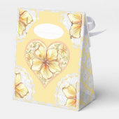 Hibiscus & kant GEEL Bedankdoosjes (Achterkant)