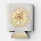 Hibiscus & kant GEEL Blikjeskoeler (Achterkant)