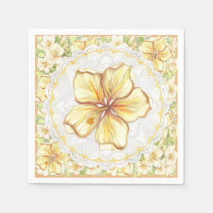 Hibiscus & kant GEEL Servet