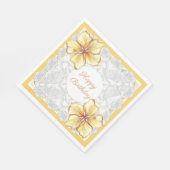 Hibiscus & kant GEEL Servet (Hoek)