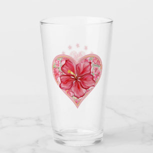 Hibiscus & kant ROOD Glas