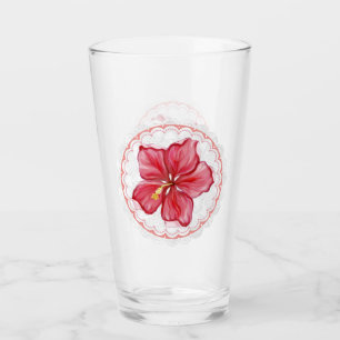Hibiscus & kant ROOD Glas