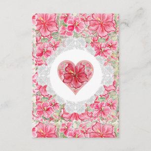 Hibiscus & kant ROOD Informatiekaartje