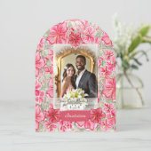 Hibiscus & kant ROOD Kaart (Staand voorkant)