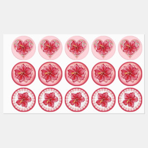 Hibiscus & kant ROOD Labels