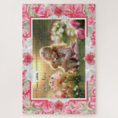 Hibiscus & kant ROOD Legpuzzel (Verticaal)