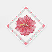 Hibiscus & kant ROOD Servet (Hoek)