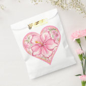 Hibiscus & kant ROZE Bedankzakje (Gezegeld)