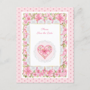 Hibiscus & kant ROZE Briefkaart