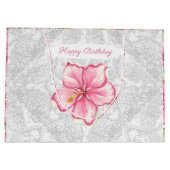 Hibiscus & kant ROZE Groot Cadeauzakje (Achterkant)