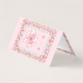 Hibiscus & kant ROZE Kaart (Voorkant)