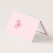 Hibiscus & kant ROZE Kaart (Achterkant)