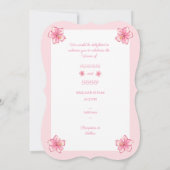 Hibiscus & kant ROZE Kaart (Achterkant)