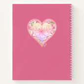 Hibiscus & kant ROZE Notitieboek (Achterkant)