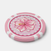 Hibiscus & kant ROZE Poker Chips (Enkel)