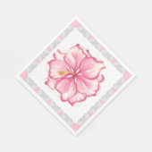 Hibiscus & kant ROZE Servet (Hoek)