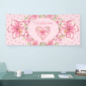 Hibiscus & kant ROZE Spandoek (Beurs)