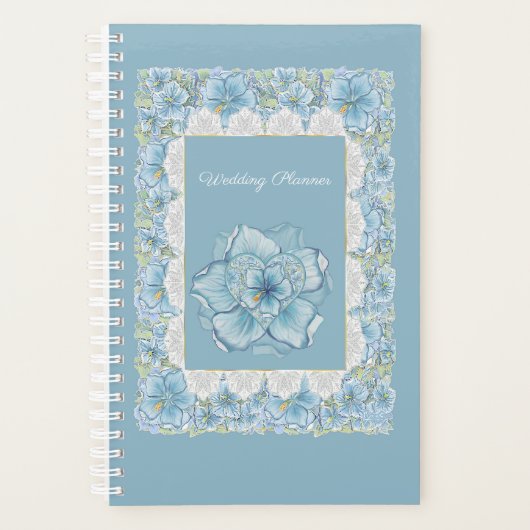 Hibiscus & kant TURQUOISE Planner (Voorkant)
