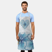 Hibiscus & kant TURQUOISE Schort (Gedragen)