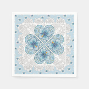 Hibiscus & kant TURQUOISE Servet