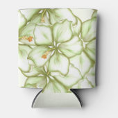 Hibiscus & kant WIT Blikjeskoeler (Voorkant)