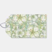 Hibiscus & kant WIT Cadeaulabel (Achterkant Horizontaal)