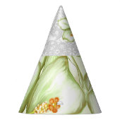 Hibiscus & kant WIT Feesthoedjes (Links)