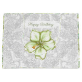 Hibiscus & kant WIT Groot Cadeauzakje (Voorkant)