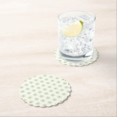 Hibiscus & kant WIT Kartonnen Onderzetters (Insitu)