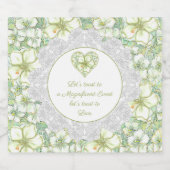 Hibiscus & kant WIT Sparkling Wijnetiket (Enkel label)