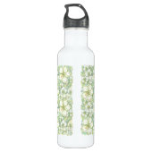 Hibiscus & kant WIT Waterfles (Achterkant)