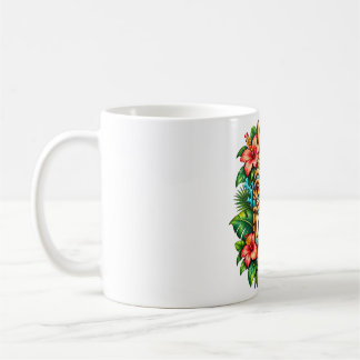Hibiscus Kroon Tiki Beschermer Koffiemok