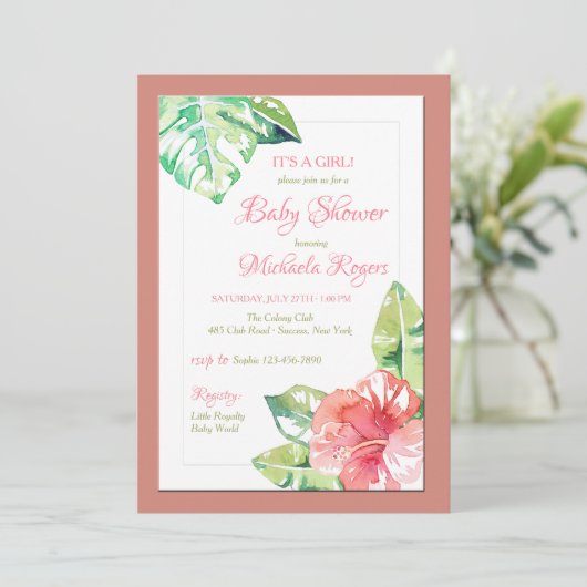 Hibiscus Matin Invitation (Debout devant)