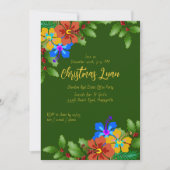 Hibiscus n Holly kerst Kantoor Kaart (Voorkant)